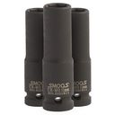 Lange krachtdop 14 mm 3/8" opname - 3 stuks 1