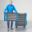 Gevulde gereedschapswagen met topkist L - Premium serie 3