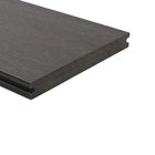 Lames de terrasse en composite WPC nervurées - Fun-Deck - Gris/Noir - 210 mm