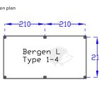 Support en béton plan - Bergen L type 1-4