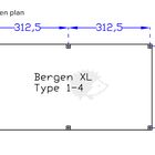 Supports en béton - plan - Bergen XL type 1-4