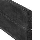 Schmale Motivplatte Blockhausprofil 4,8 x 26 x 184 cm - Anthrazit beschichtet