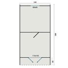 Camping pod Double Tuindeco - Dimensions