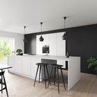 Floer Akupanel Wandpaneel - Lino Zwart - Interieur Keuken