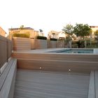 Fun-Deck - Lames de terrasse extra large - Gris clair 
