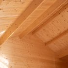 Tiny House aus Holz Olaug Innenseite Dachstuhl