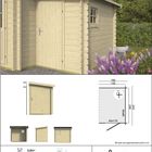 Grundriss Tuindeco Toilettenanbau für Blockhäuser 