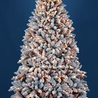 Kunstigt juletræ med sne og belysning Winterberg