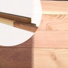 Lariks paal met hardhout grondstuk 14.3 x 14.3 x 320 cm
