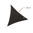 Schaduwdoek driehoek 5 meter zwart