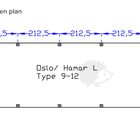 Supports en béton plan - Oslo/Hamar L type 9-12