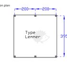 Betonsockel Plan - Typ Lemmer