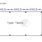 Supports en béton- plan - Type Twello