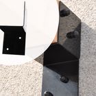 Wovar Pièce de raccordement noire pour pergola 9 x 9 cm - Kit 2 pièces