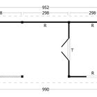 Abri de jardin avec toit en pente Hamar type 7 XL - Plan