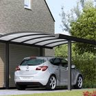 aluminium carport met rond dak antraciet