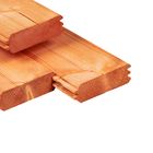 Blokhutprofiel Red Class Wood 44 x 145 mm - Dubbele mes en groef
