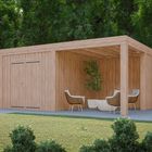  Premium Gartenhaus Luxus Typ 6 Gadero - 600 x 350 cm - Blanke Wanden