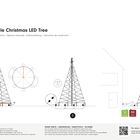 Arbre de Noël de 6 mètres sans mât - Fairybell - 2000 lampes LED - Montage