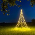 Fairybell 6 meter Vlaggenmast Kerstboom 1200 LED Lampjes - Sfeer