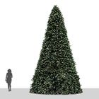 Grote kunstkerstboom met verlichting Chamonix