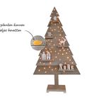 Weihnachtsbaum aus Gerüstholz - blickdicht mit LED Beleuchtung 170 cm Aktion
