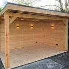 Overkapping met dichte wand van Red Class Wood