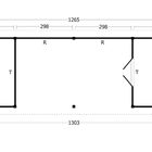 Abri de jardin Hamar type 12 XL - Plan - Dimensions