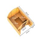 Pod Sauna en bois - Karibu2 - 3D