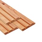 Lames de bardage suédois - Red Class wood 2.2 x 14 cm - Profil triple blocs