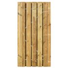 Porte de palissade en pin imprégné avec cadre en acier