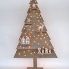 Weihnachtsbaum aus Gerüstholz - blickdicht mit LED Beleuchtung 170 cm Aktion