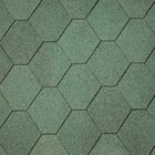 Dachschindeln Hexagonal Bitumen Grün