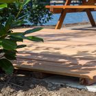 Lames de terrasse en bois dur exotique - Épaisseur de 25 cm - Rendu