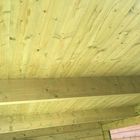 Plafond de la cabane de jardin freddy en bois imprégné