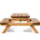 Großer Picknicktisch aus Hartholz Bausatz