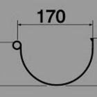 Nicoll mastgoot 170mm