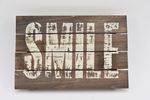 Wood letter "Smile" 30x20x3cm Natural-wash