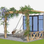 Inspiratie en ideeën voor houten pergola's met klimplanten