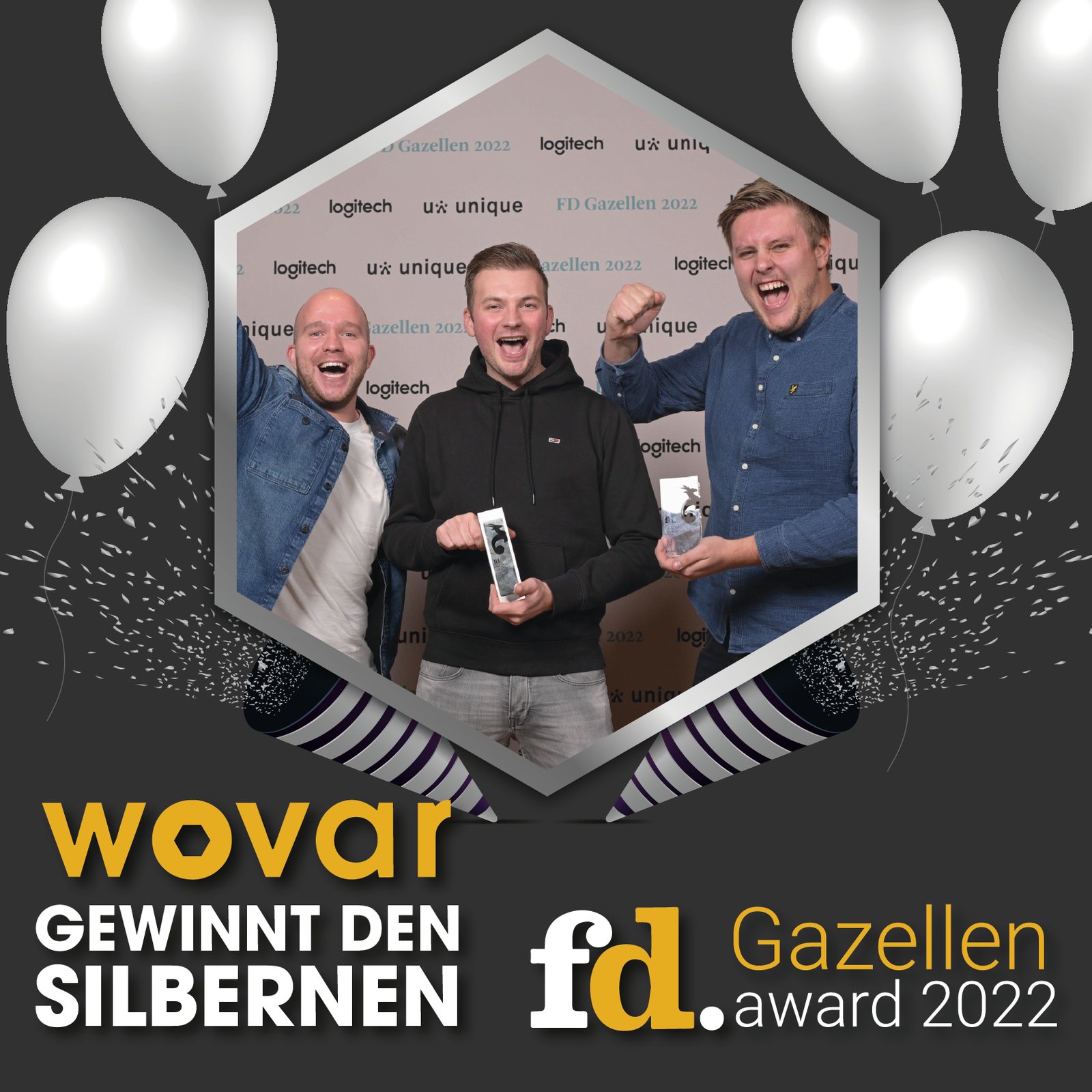 Wovar gewinnt den Silbernen FD Gazellen Award!