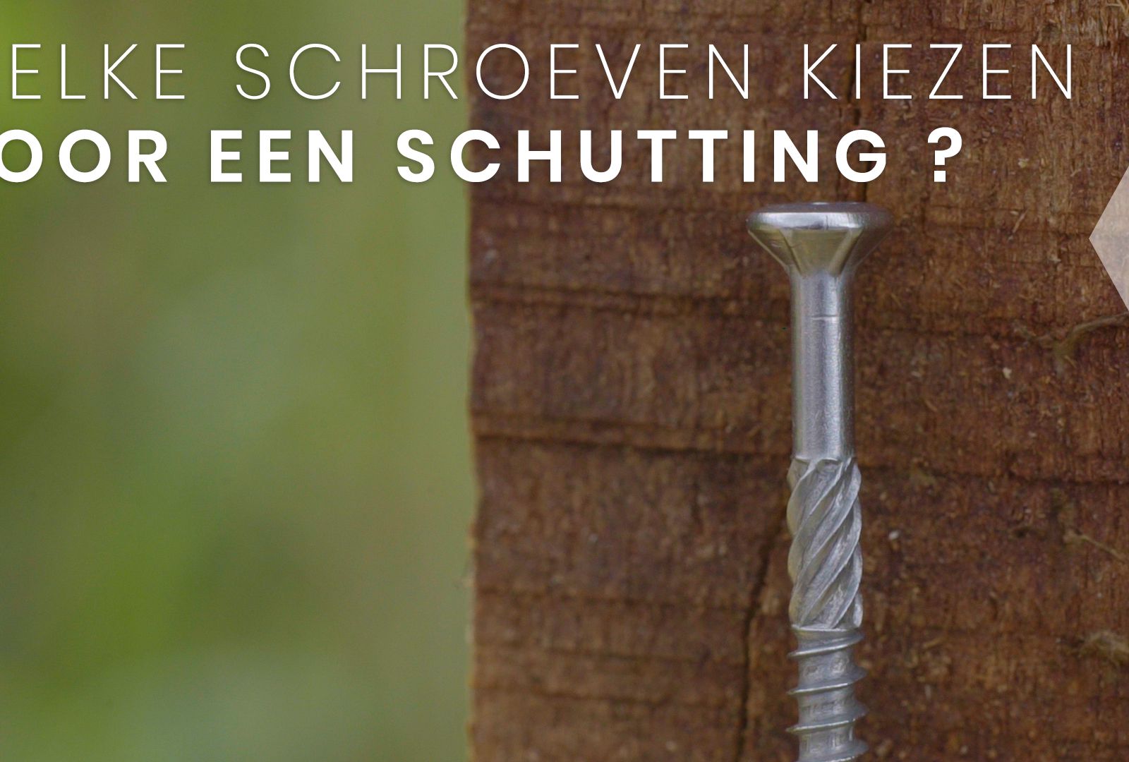 Hoe monteer je schuttingplanken met onze tuinschroeven?
