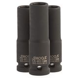 Lange krachtdop 14 mm 3/8" opname - 3 stuks 1