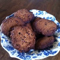 Amandelmeel koekjes met pecan noten