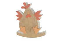 Houten Kip 11x1.8x13cm Multi