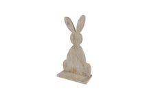 Houten Konijn 37x19x69cm Wit