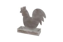 Houten Kip Met Schaal 49x19x56cm