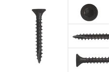 Trädgårdsskruvar Svart Rostfri 410 4.5 x 30 mm Torx 20 - låda 50 st