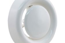 Afzuigventiel 100 - 125 mm rond Wit