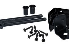 Fittings set for concrete posts Black