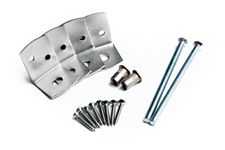 Fittings set for concrete posts Stainless Steel